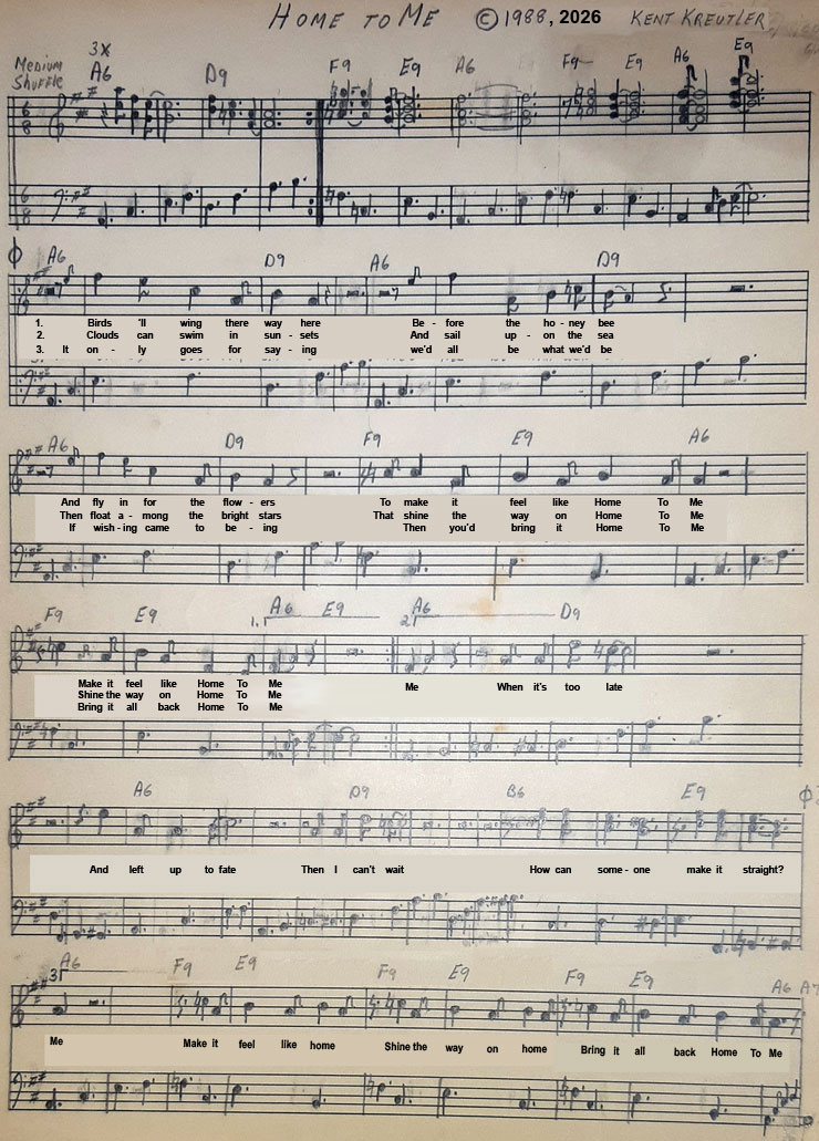 Home To Me lyrics and chords