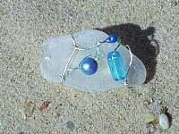 Blue Glass Pin