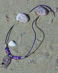 Purple Choker with Beads