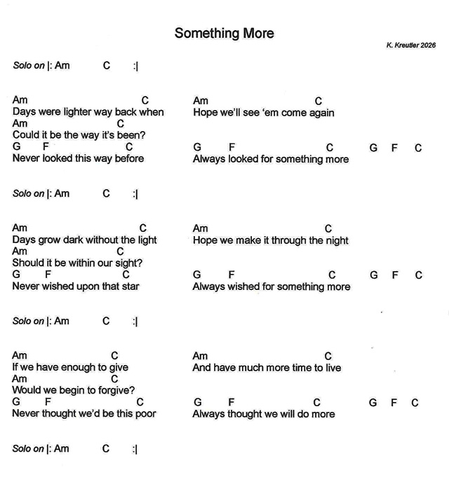 Something More lyrics and chords